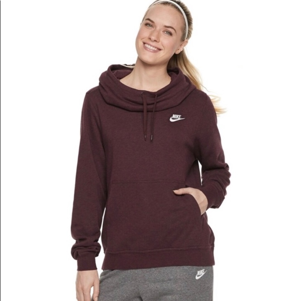 Nike cowlneck fleece pullover hoodie